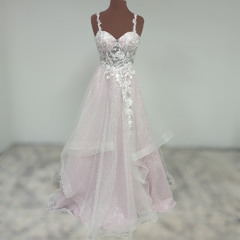 Alexandra Azure Dress A8003 #5 Ivory/Rose thumbnail