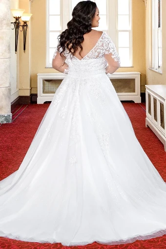 Michelle Bridal MB2316 #6 Ivory/Nude Mesh thumbnail
