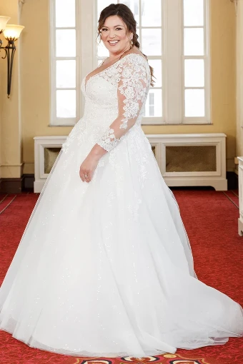 Michelle Bridal MB2321 #16 Ivory/Ivory Mesh thumbnail