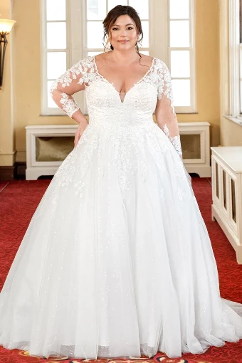 Michelle Bridal MB2321 #14 Ivory/Ivory Mesh thumbnail