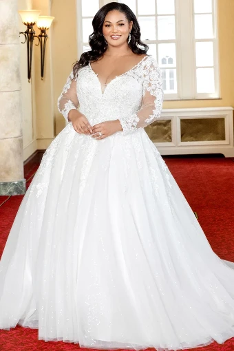 Michelle Bridal MB2321 #10 Ivory/Ivory Mesh thumbnail